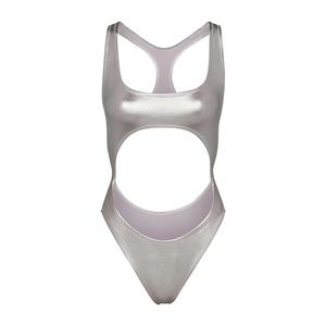 Skims metallic Swim Monokini XS NWT SOLD OUT